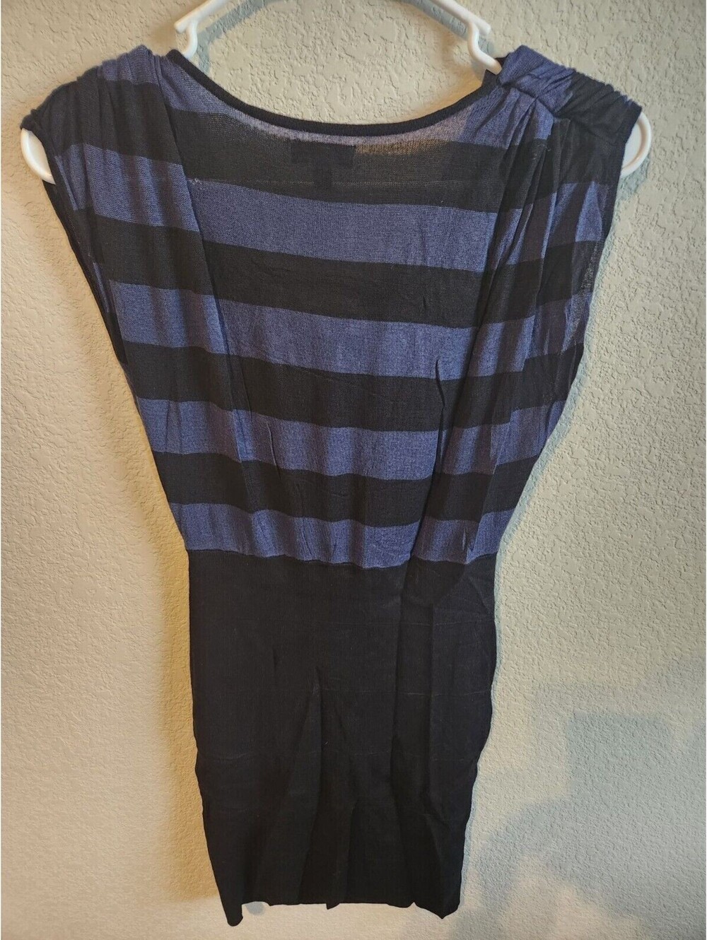 Express Womens Sz XS Pencil Dress Mini Length Blue and Black - Picture 3 of 3